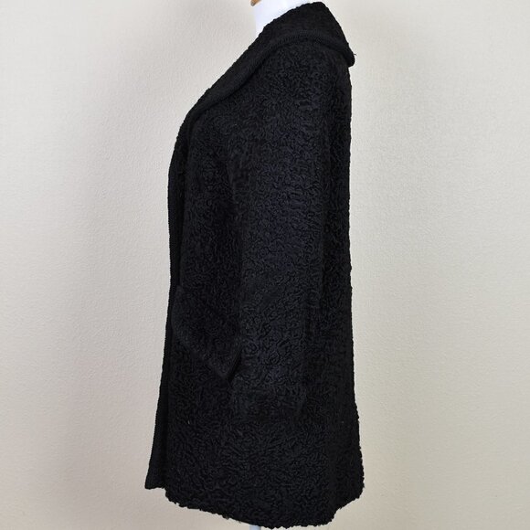 Vintage Furs By Leo Diutsh Black Coat - Picture 3 of 13